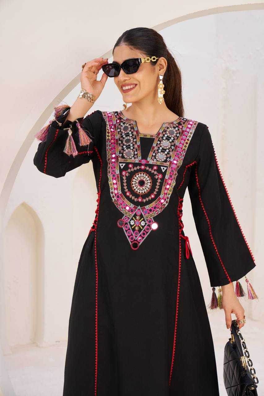 Reyon Cotton Kurti With Palazzo - MYLUXURY LANE ENTERPRISE